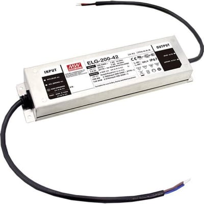 MEAN WELL ELG-200-48AB-3Y LED-driver Constante spanning 199.68 W 2.08 - 4.16 A 44.8 - 51.2 V/DC 3-in-1 dimmer, Montage op ontvlambare oppervlakken,...