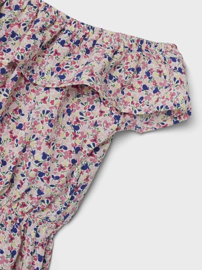 NAME IT NMFVINAYA SS PLAYSUIT F Meisjes Jumpsuit - White AlyssumPrint:Flower - Maat 104