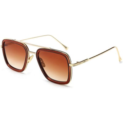 Nieuwste Heren Metalen Vierkante Zonnebril Mode Heren UV-Bestendige Zonnebril Klassiekers Vintage Mannen Brillen UV400 Zonnebrillen As shown in the figu