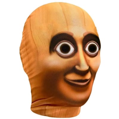 3D Geprint Visueel Volledig Gezicht Masker - Elastisch Gaas Balaclava Leuke Rollenspel Props Uniseks Cosplay Kostuum Hoofddeksel orange