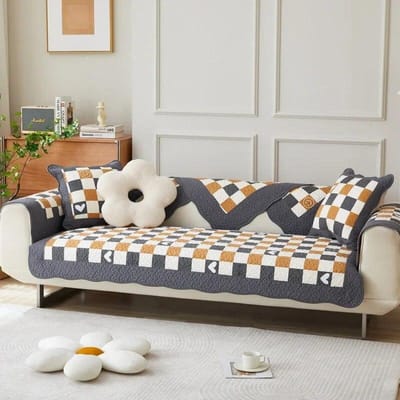 Korea Bloemenprint Katoenen Bankhoes voor Woonkamer Antislip Bankkussens Vier Seizoenen Universele Bankmat Bankhanddoek 70x70cm 1pcs