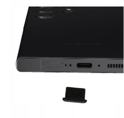 GSM Hurt - USB-C Stofdichte Plug - Zwart - Silicona