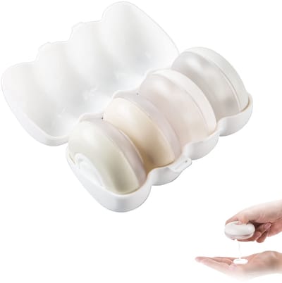 Dailygoods- Reisdispenser 4 in 1 - Siliconen Anti-mors - Opbergdoos - Vloeibare Shampoo - Toiletartikelen - Lichtgewicht PP Materiaal - Reiscapsules