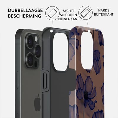 BURGA Telefoonhoesje voor iPhone 15 PRO - MagSafe-compatibel - Schokbestendige Hardcase Hoesje - Velvet Night