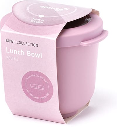 Amuse Life - Lunch Bowl - Lunchbox - 500 ml - Tritan Deksel - Roze