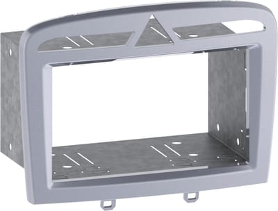 2-DIN Paneel geschikt voor Peugeot 308 (4**) 308 SW (4**) 308 CC (4**) Kleur: Warm zilver