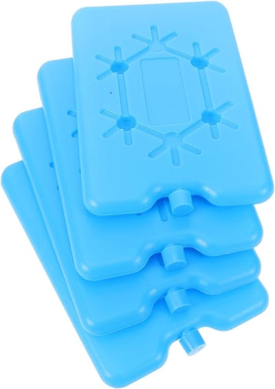 Koelelementen Lunchbox - Herbruikbare Diepvrieselementen - Maaltijden Koel Houden - Grote Capaciteit - 16 x 10.5 cm - Blauw
