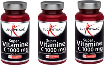 Lucovitaal super vitamine C 1000 mg verpakking van 3