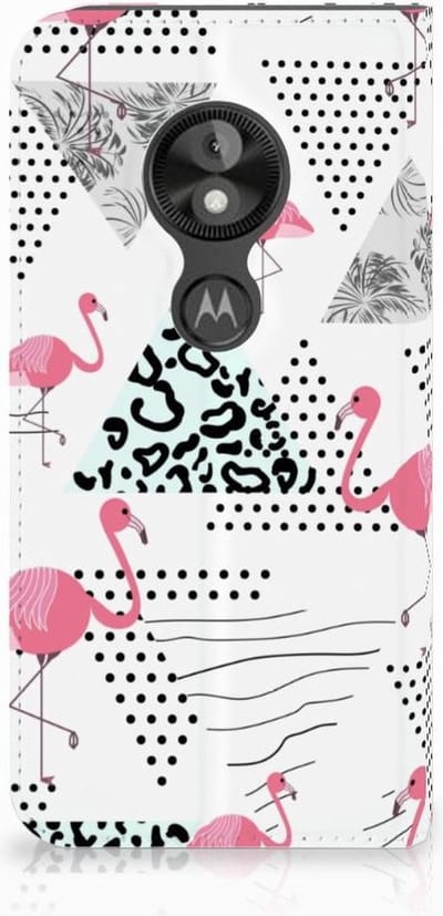 Motorola Moto E5 Play Hoesje maken Flamingo Triangle