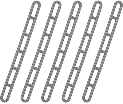 Spanelement voor voortentladders - 6-vaks, grijs, 5 stuks voor tenten en luifels