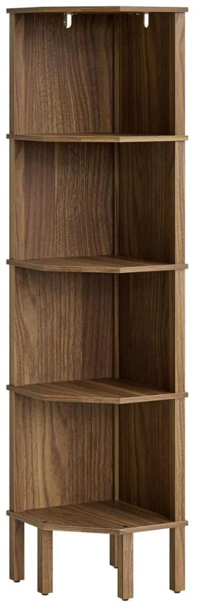 DailySupplies® Wandplank - Houten Plank Wandmontage - Hoekrek Display Decor - Hoekplank - Organizer voor Slaapkamer Keuken Badkamer - Bruin