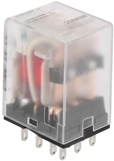 Allecto - Elektromagnetisch relais - 5A - Betrouwbaar contact - AC220V - Indicatorlicht - Perfect voor industriële toepassingen - 11-pins