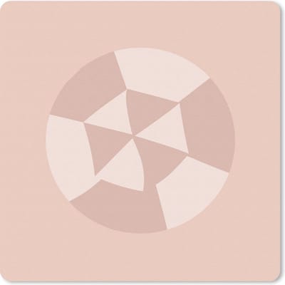 Muismat 20x20 cm - Mousepad Zomer - Strandparasol - Pastel - Muismatten