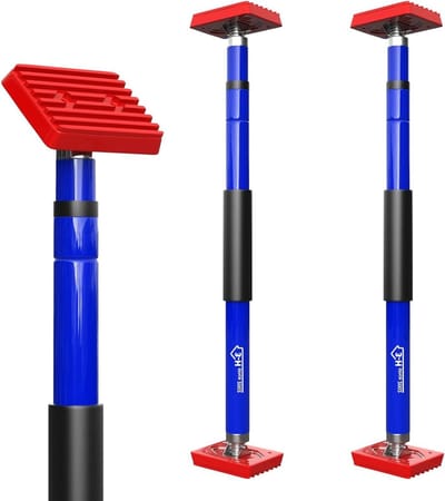 Telescopische steun - Verstelbare stang - Bouw en klussen - Robuust stalen ontwerp - 70 cm - Blauw
