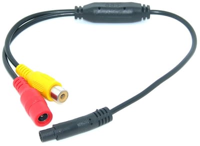 4-Pins naar RCA Adapter - Video Kabel Converter - Auto Camera Aansluiten - Vrouwelijke Connector
