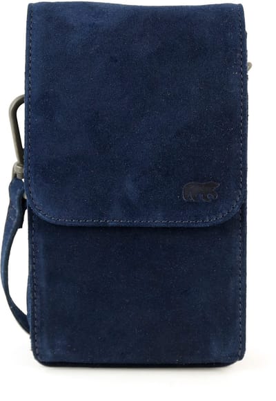 Bear Design Robbie Suede Leren Crossbodytas / Schoudertas - Blauw
