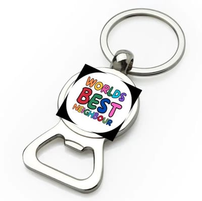 Akyol - world's best neighbour flesopener - Buurman - beste buurman - verjaardagscadeau - kado - gift - 9 bij 3 cm