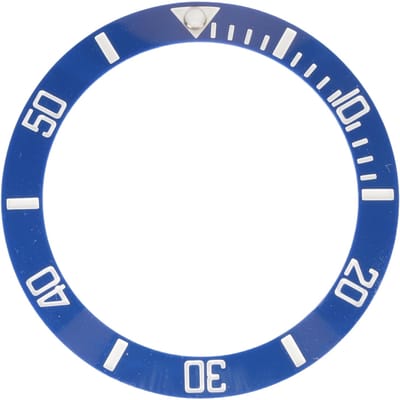 40mm Diameter Horloge Bezel Inzetring Heldere Schaal Lichtgevend Keramisch Vervangende Bezel Inzetstuk Wit blue