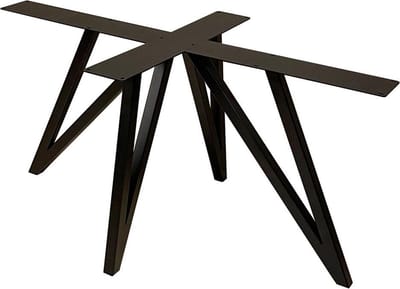 FLE - Stalen onderstel zwart vlinder 140 bij 78 cm en hoogte 72 cm (4 x 4 cm)