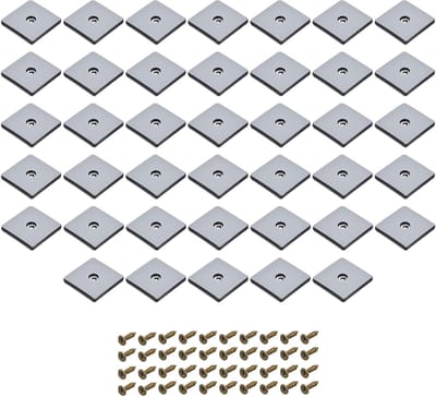 50 mm PTFE meubelglijders voor tapijt, 40 stuks schroefopzetstukken, vloerbescherming voor meubels, ideaal voor tafel, stoel en kast, blauw