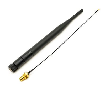 Ynkkvre -868 MHz Omnidirectionele Antenne 5 dBi – SMA Male – Massief Koper Verguld – Inclusief RF-Adapterkabel