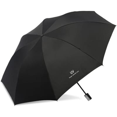 Automatische paraplu voor mannen en vrouwen, opvouwbare regenparaplu met zwarte coating voor de zon uv