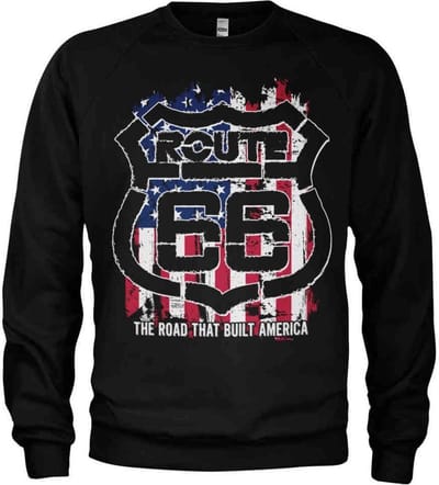 Route 66 Sweater/trui -S- America Zwart