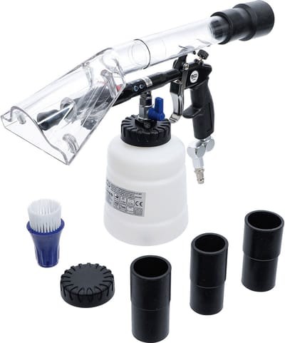 BGS Persluchtreinigingspistool met borstel- en zuigopzetstuk 7-dlg. - 70150