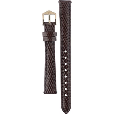 Hirsch Horlogeband Rainbow Donkerbruin - Leer - 12mm