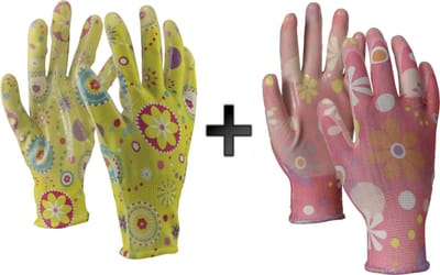 OX-ON Garden Basic Duo-Pack tuinhandschoenen dames - maat S/7