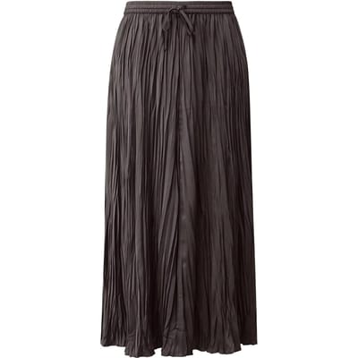 Plissé Midi Rok Effect Crêpe Met Koord Voor Vrouwen COMMA