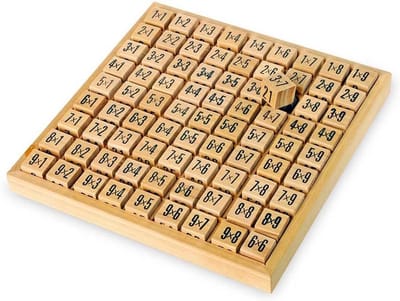 Rekenplank - Sommen oefenen - Basisschool leren - Dobbelstenen glijden niet - 176 x 188 x 34 cm - Hout