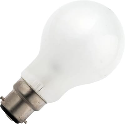 Schiefer Ba22d Gloeilamp | 100W 2700K 1200lm 235V Mat | Dimbaar