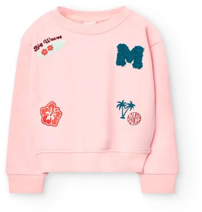 Boboli Fleece Sweatshirt Roze 5 Years Meisjes