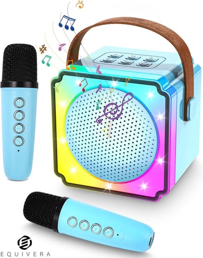 Equivera Karaoke Set Kinderen - 2 Microfoons - Karaoke Set Kinderen - Karaokeset - Set voor Karaoke