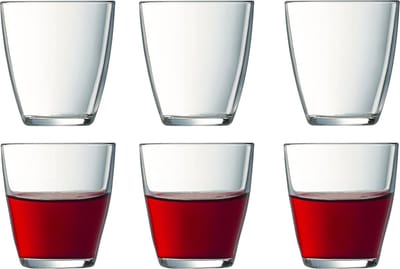 Luminarc water drinkglazen - 6x stuks - transparant - glas - 250 ml - glazen