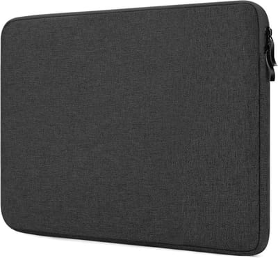Hoes Geschikt voor Macbook Air M3 hoes Sleeve Spatwater proof Zwart - Macbook Air 13.6 inch Hoes 2024 2022 met handvat & ruimte voor accessoires