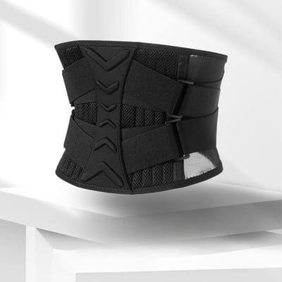 Ademende Buikextractie Riem Sport Taille Ondersteuning Vaste Lumbale Ondersteuning Zachte Elastische Riem Dubbele Druk Taille Ondersteuner Style 2
