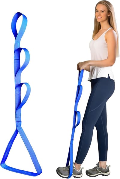Daity Beensteun van 107 cm (42 inch) - beensteun na heupvervanging - beensteun na knieoperatie - stevige beensteunband met meerdere lussen - beensteun om de benen in en uit bed - auto - bank of rolstoel te tillen