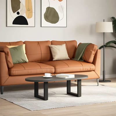 vidaXL - Salontafelpoten - 2 - st - U-vormig - 30x(30-31) - cm - staal - zwart