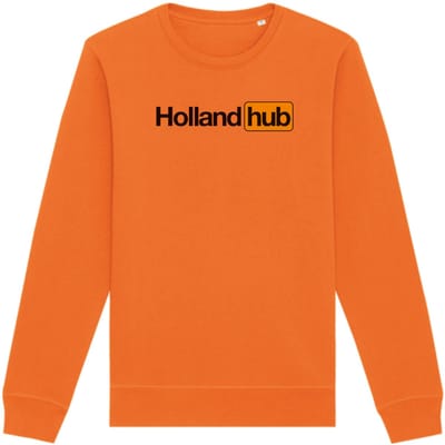 Sweater oranje S - Holland hub - soBAD. - Koningsdag - Oranje t-shirt dames - Oranje t-shirt heren - voetbal - Unisex