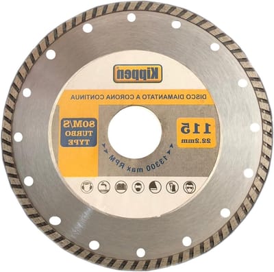 Diamantschijf Turbo - Metaalschijf - Snel Snijden - Precisie Snijwerk - 115 mm - Zilver