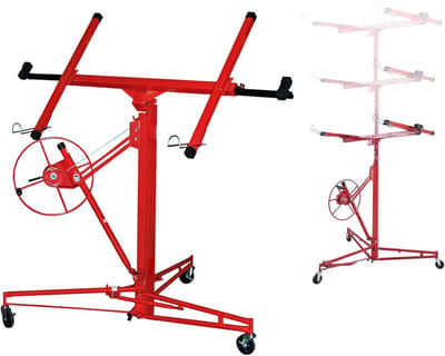 XXL Platenlift - Gipsplaat Ophangsysteem - Gipsplaten Monteren - 68 kg draagvermogen - 140-350 cm hoogte