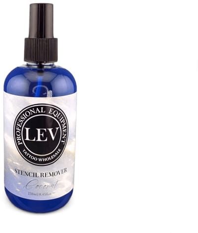 LEV Stencil Remover - Coconut 250ml | Tattoo Transfer Gel remover | Stencil Stuff | Stencil Crème | Tattoo Stencil Papier Sheets | Tatoeage Transfer | Overtrek Papier Tekenen | Thermisch Carbon | Tattoo Ink DesignBuf