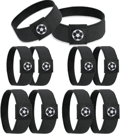 Dailygoods - 10 stuks veters, fixeerband voor volwassenen en kinderen, elastische veters, fixeerband voor voetbalschoenen, verstelbare voetbalveters, houder geschikt voor voetbalschoenen, hoge hakken, zwart