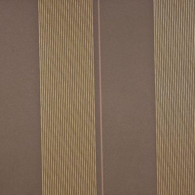 Dutch Wallcoverings - Vliesbehang streep bruin/goud