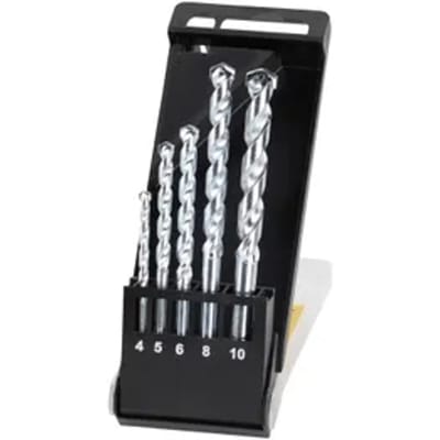 Stanley Betonboor Set - Diam. 4/5/6/8/10mm - 5 Stuks