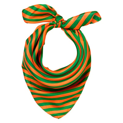 Apollo - Feest Bandana - Bandana sjaal - oranje-groen - one size - Bandana dames - Bandana Heren - Carnaval - Carnaval accessoires - Feestkleding Apollo
