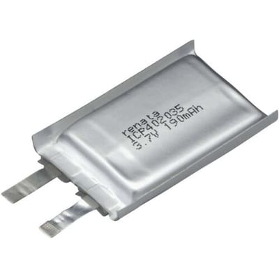 Renata ICP402035 Speciale oplaadbare batterij Prismatisch Platte stekker LiPo 3.7 V 195 mAh 1 stuk(s)