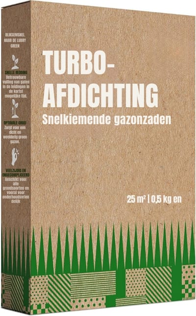AHD® Graszaad - Graszaad Herstel - Graszaad Schaduw - Graszaad Speelgazon - Bruin - 28cm x 19cm x 6cm